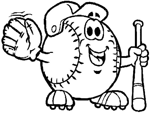 Baseball Logo In Mlb Coloring Page Color Luna 600x451 Baseball Logo In Mlb Coloring Page Color Luna