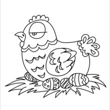 Easter Chick Coloring Pages 220x220 Easter Chick Coloring Pages