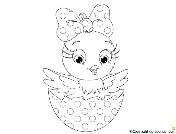 Baby Chick Coloring Pages 582x445 Baby Chick Coloring Pages