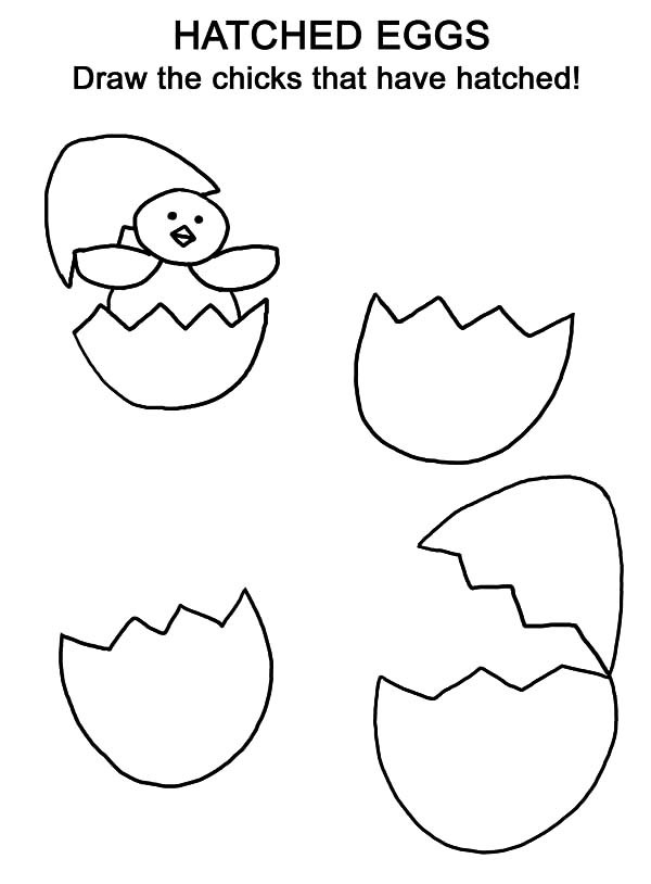Hatched Chicken Broken Egg Coloring Pages Best Place To Color 600x814 Hatched Chicken Broken Egg Coloring Pages Best Place To Color