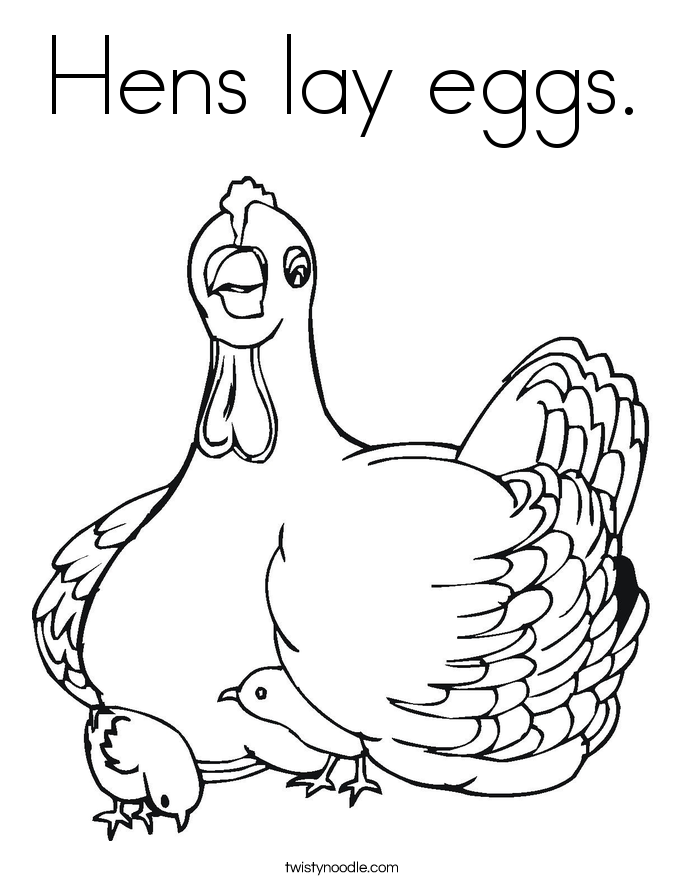 Hens Lay Eggs Coloring Page 685x886 Hens Lay Eggs Coloring Page