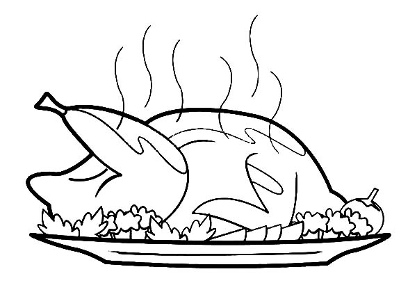 Hot Fried Chicken Coloring Pages 600x407 Hot Fried Chicken Coloring Pages