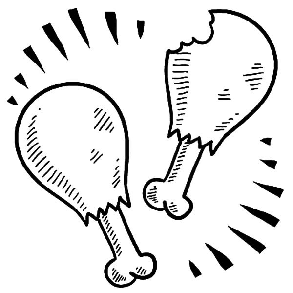 Twin Drumstick Fried Chicken Coloring Pages Twin Drumstick Fried 600x600 Twin Drumstick Fried Chicken Coloring Pages Twin Drumstick Fried