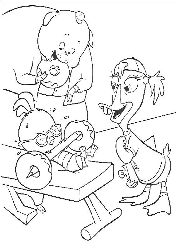 Chicken Little Heavy Lifthing Coloring Page 567x794 Chicken Little Heavy Lifthing Coloring Page