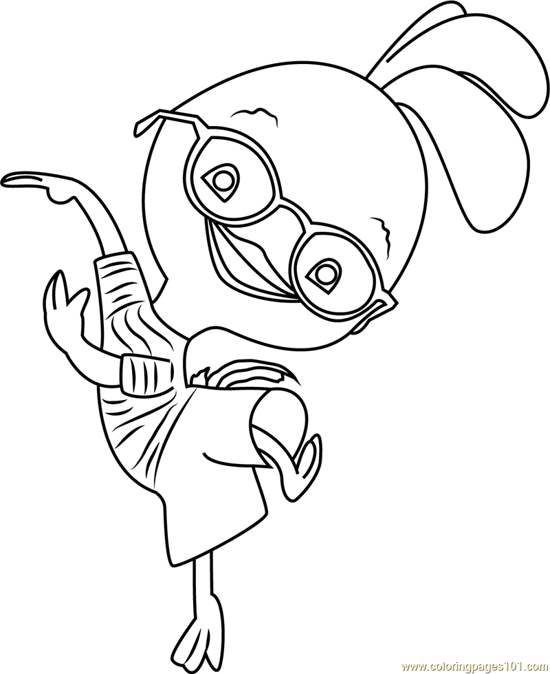 Happy Chicken Little Coloring Page 800x979 Happy Chicken Little Coloring Page