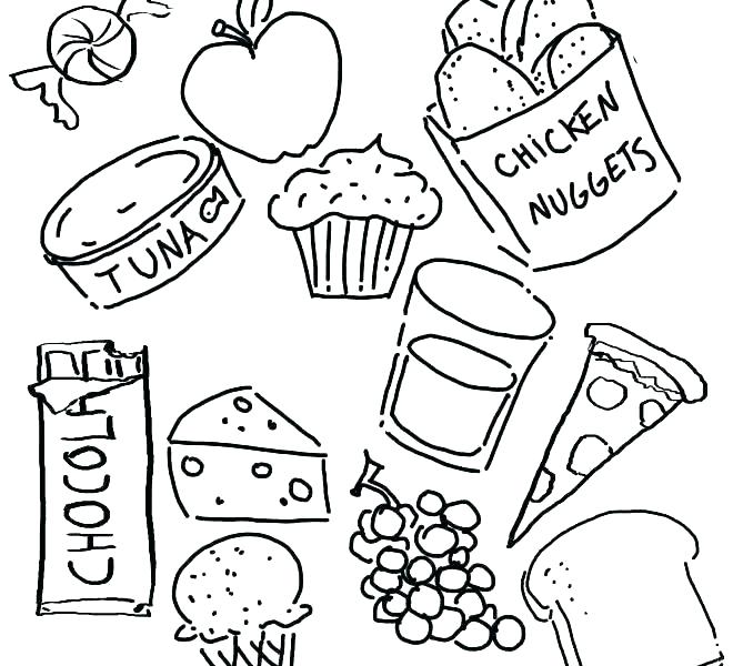 Chicken Nugget Coloring Page at GetColorings.com | Free printable ...