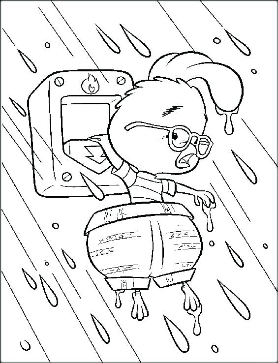 565x738 Chicken Little Coloring Pages Chicken Little Slide Coloring Page