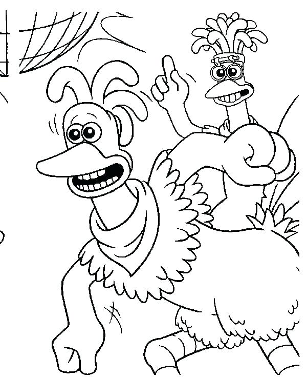 600x735 Chicken Pictures To Color Chicken Run Rocky In Action In Chicken