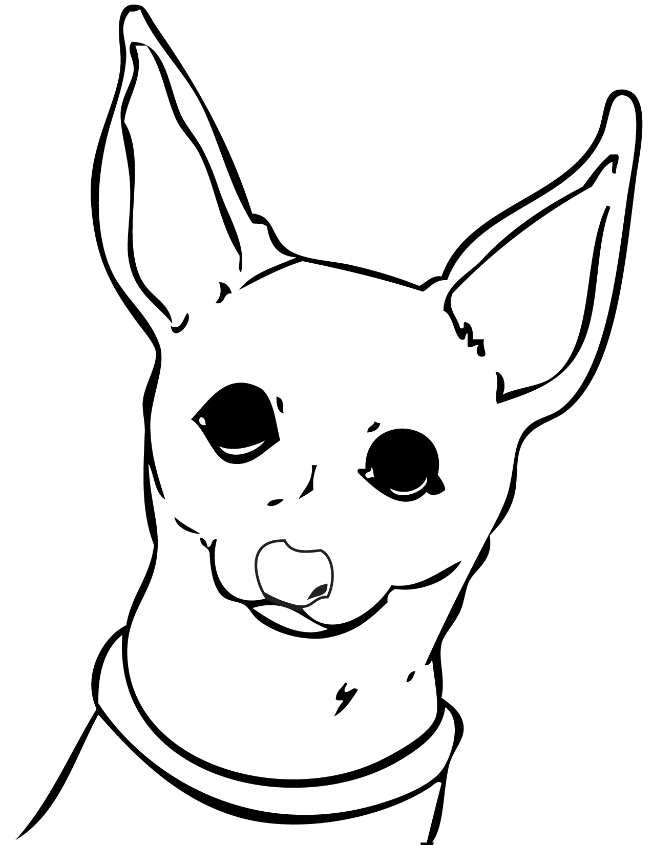 1275x1650 Chihuahua Coloring Page