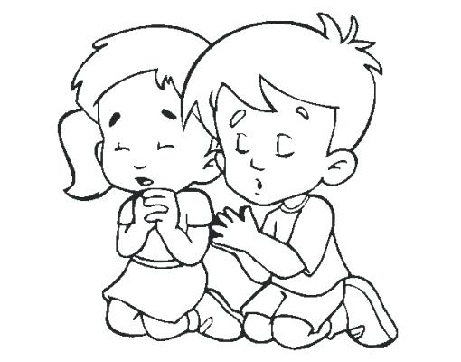 510x400 Child Praying Coloring Page Coloring Pages Prayer Coloring Page