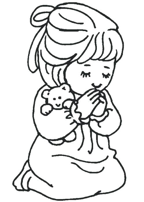 498x696 Child Praying Coloring Page Lds Children Panda Free Images