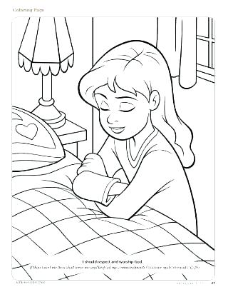 320x416 Child Praying Coloring Page Children Praying Coloring Page Praying