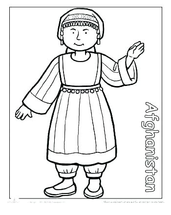Different Coloring Pages Children Around The World Coloring Pages 350x440 Different Coloring Pages Children Around The World Coloring Pages