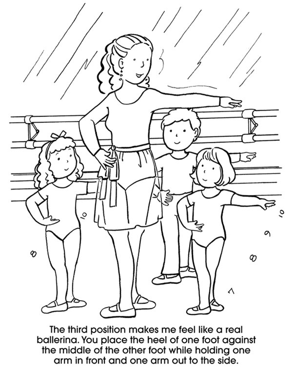 New Ballet Coloring Book 603x753 New Ballet Coloring Book