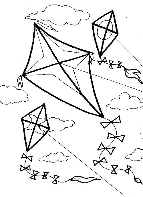 Kite Coloring Page Coloring Pages Kite Page With Wallpaper Free 500x690 Kite Coloring Page Coloring Pages Kite Page With Wallpaper Free