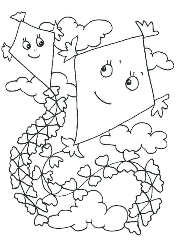 Kites Coloring Pages Kite Coloring Page As Well As Kite Two Kites 600x834 Kites Coloring Pages Kite Coloring Page As Well As Kite Two Kites