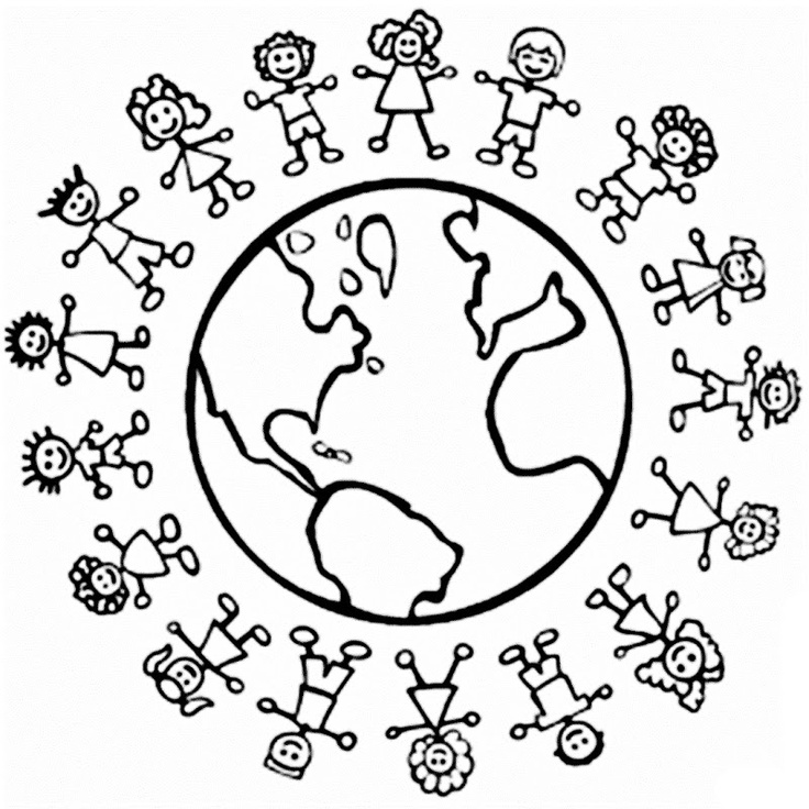 World Coloring Pages Printable The World Coloring Pages Children 736x736 World Coloring Pages Printable The World Coloring Pages Children
