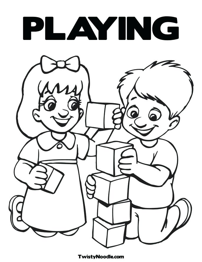 Friends Playing Coloring Pages Kids Playing Coloring Pages Home 685x886 Friends Playing Coloring Pages Kids Playing Coloring Pages Home
