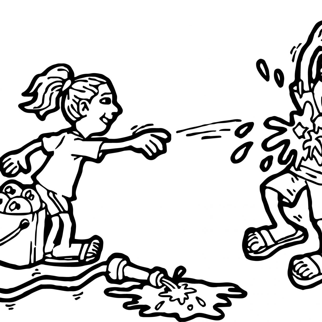 Holi Coloring Page Boy And Girls Festival Pages Printable Adult 1224x1224 Holi Coloring Page Boy And Girls Festival Pages Printable Adult