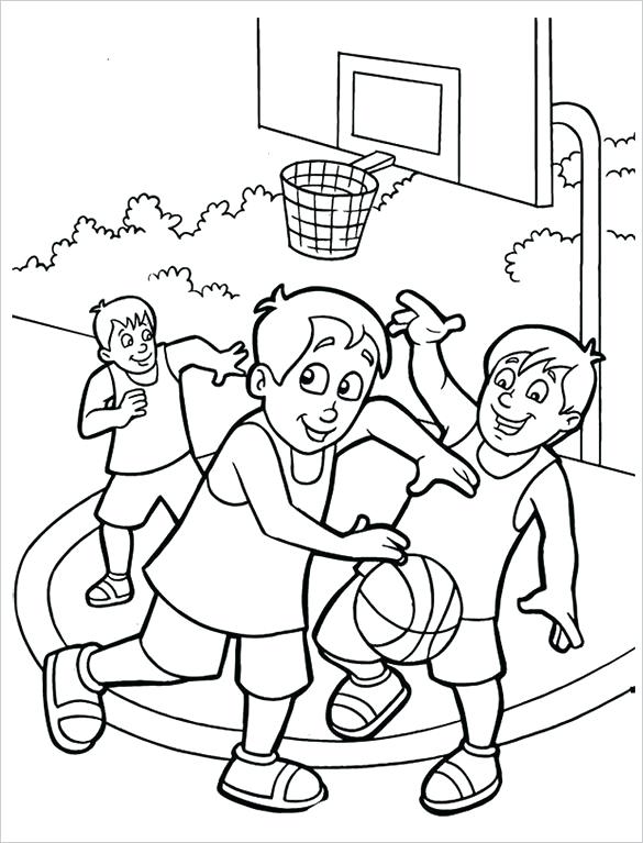 Coloring Page Kids Basketball Coloring Pages Free Word Format 585x767 Coloring Page Kids Basketball Coloring Pages Free Word Format