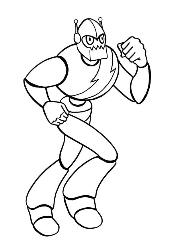 Robots Running Coloring Page Kids Coloring Pages 600x838 Robots Running Coloring Page Kids Coloring Pages