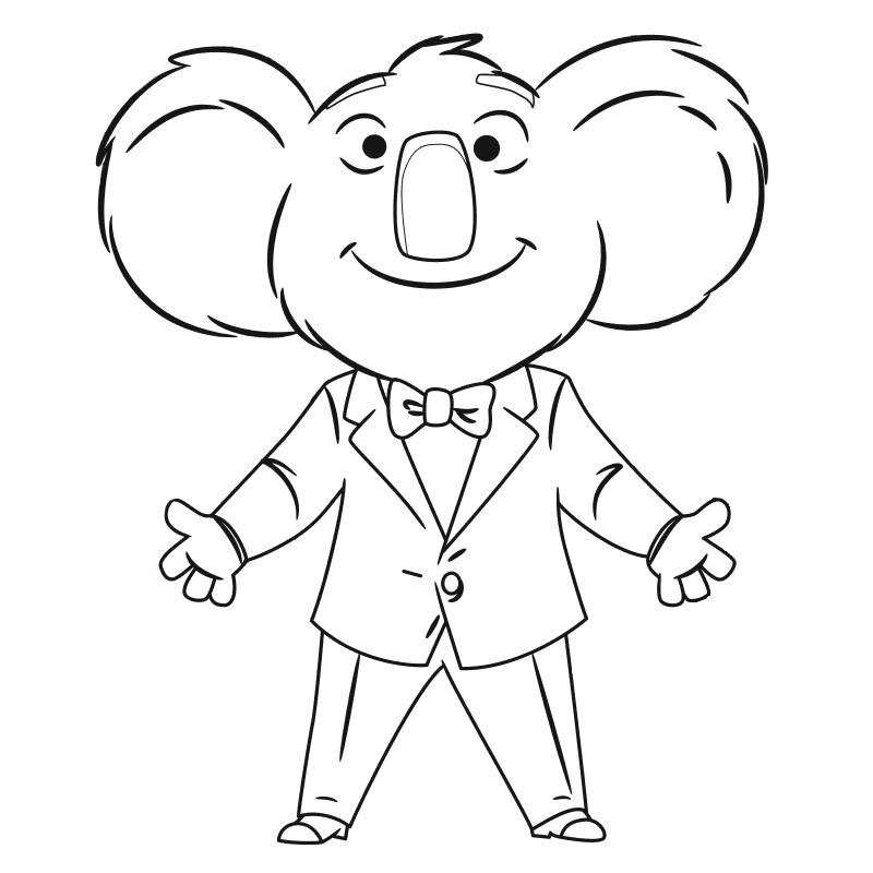 Sing Movie Coloring Pages 800x800 Sing Movie Coloring Pages