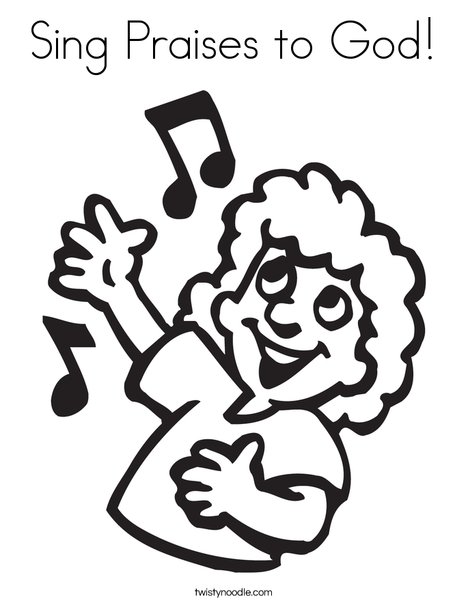Sing Praises To God Coloring Page 468x605 Sing Praises To God Coloring Page