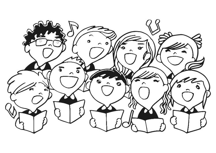 Coloring Page Children's Choir Children's Choir Choir 750x531 Coloring Page Children's Choir Children's Choir Choir