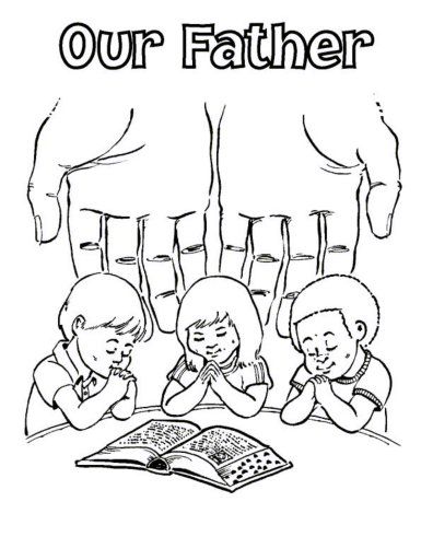 Free Lord's Prayer Coloring Pages For Children And Parents 396x512 Free Lord's Prayer Coloring Pages For Children And Parents