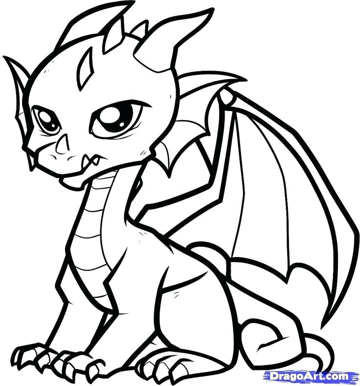 Baby Dragon Coloring Pages 736x790 Baby Dragon Coloring Pages