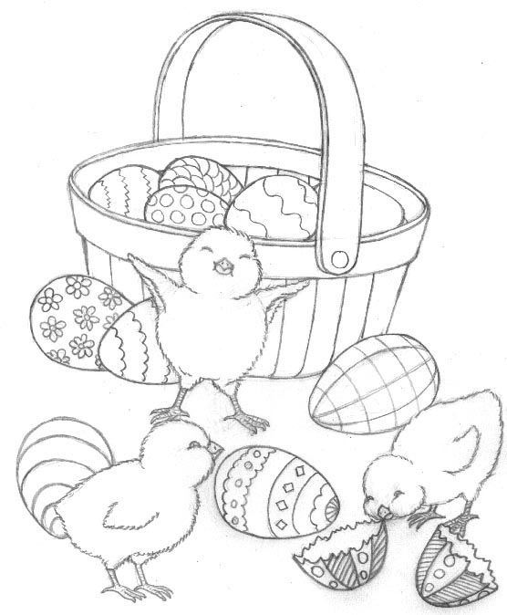 Free Easter Chicks Preschool Coloring Pages Free Printable 556x674 Free Easter Chicks Preschool Coloring Pages Free Printable