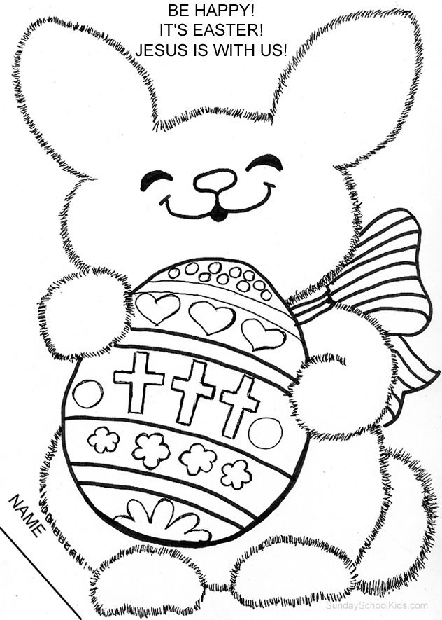 Catholic Easter Bunny Coloring Page Children's Church 632x885 Catholic Easter Bunny Coloring Page Children's Church