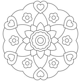 Kids Mandala Coloring All About Coloring Pages 268x268 Kids Mandala Coloring All About Coloring Pages
