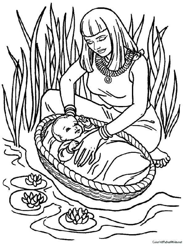 Moses Coloring Pages 600x805 Moses Coloring Pages