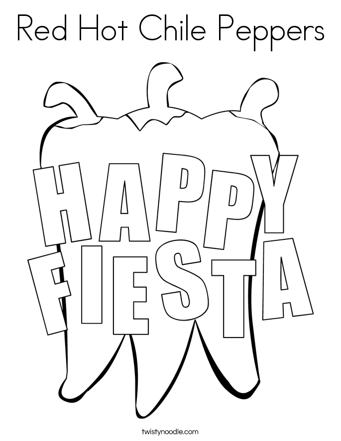 Red Hot Chile Peppers Coloring Page 685x886 Red Hot Chile Peppers Coloring Page