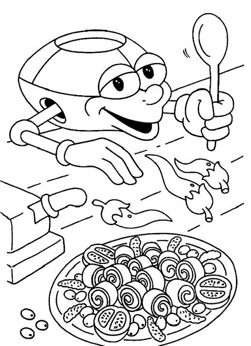 Chili Coloring Pages