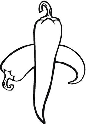 280x400 Chilis Fruits Coloring Pages To Kids Learn To Coloring