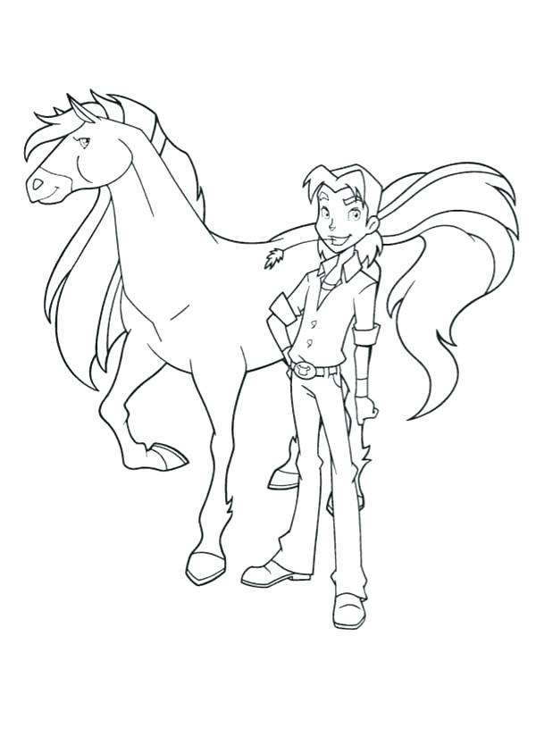 600x834 Horseland Coloring Pages Coloring Pages Bailey Handler And