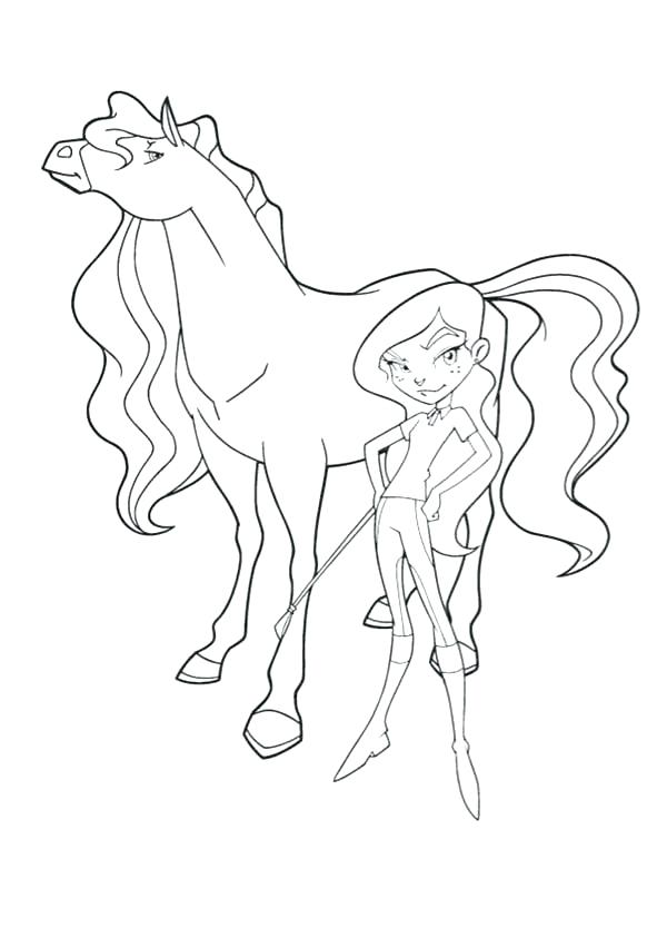 Horse Coloring Pages Coloring Pages The Evil And Her Horse Chili 600x834 Horse Coloring Pages Coloring Pages The Evil And Her Horse Chili