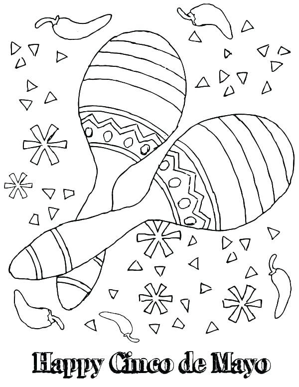 600x776 Maracas Coloring Pages Download Mariachi Chilli Pepper