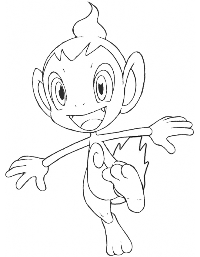 660x847 Bold Inspiration Pokemon Coloring Pages Chimchar
