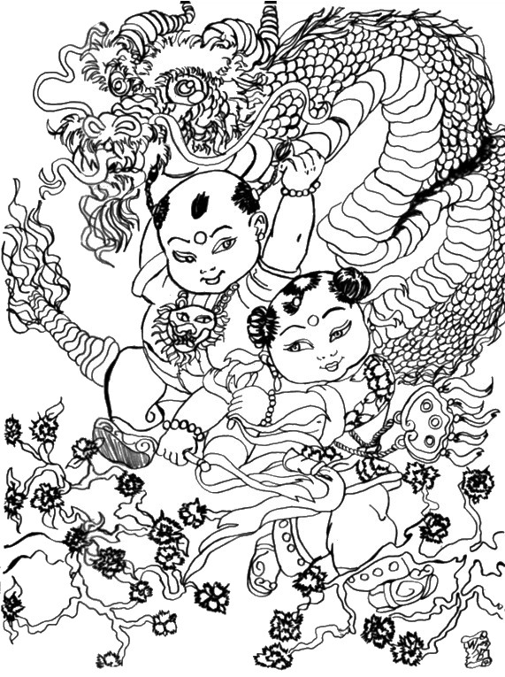 571x765 Adult Coloring Pages China