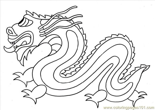650x465 Photo Chinese Dragon Dl11041 Coloring Page