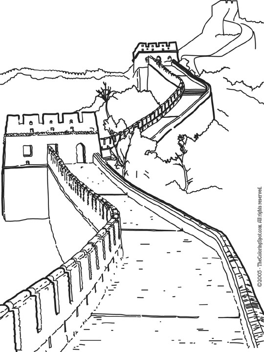 540x720 Great Wall Of China Audio Stories For Kids Amp Free Coloring Pages