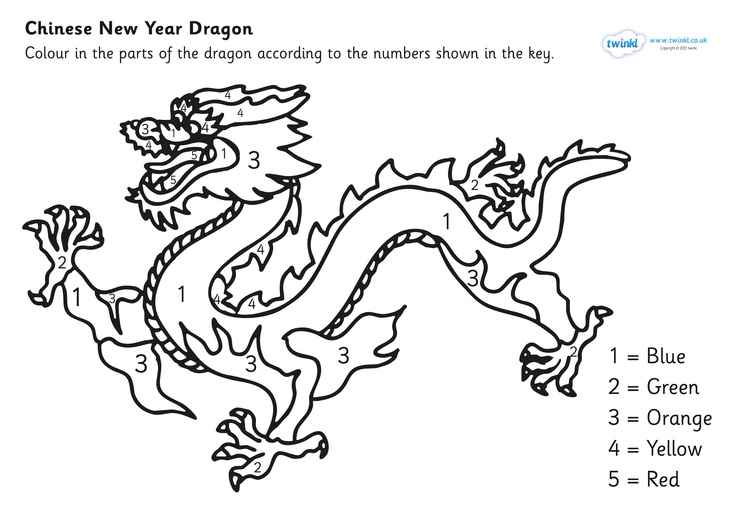 Chinese Dragon Coloring Page Discover 736x520 Chinese Dragon Coloring Page Discover