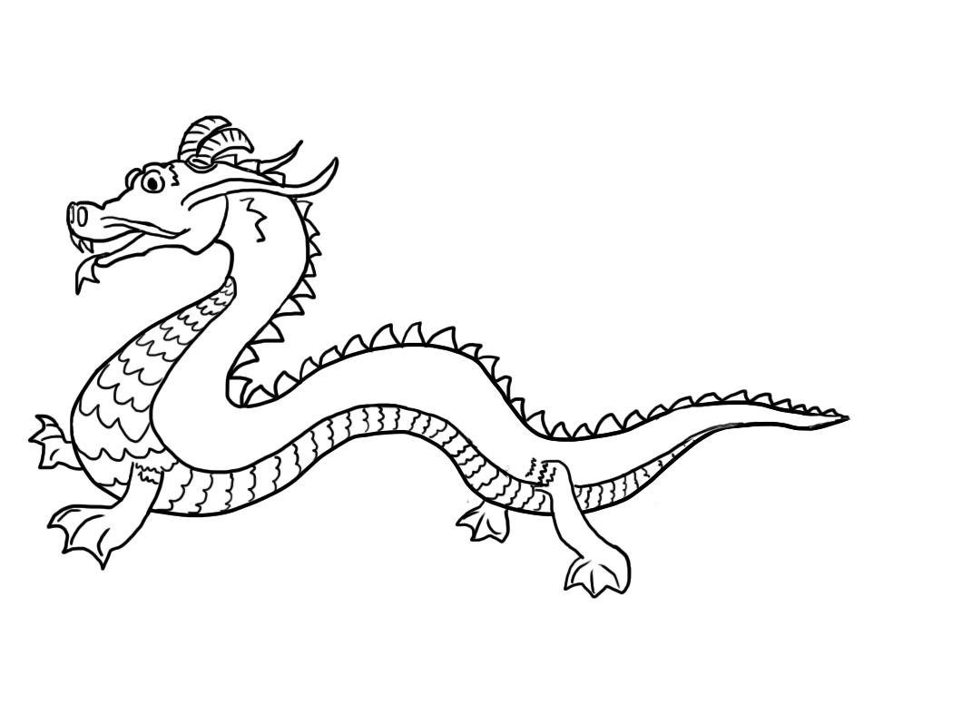 Free Printable Chinese Dragon Coloring Pages For Kids 1060x798 Free Printable Chinese Dragon Coloring Pages For Kids