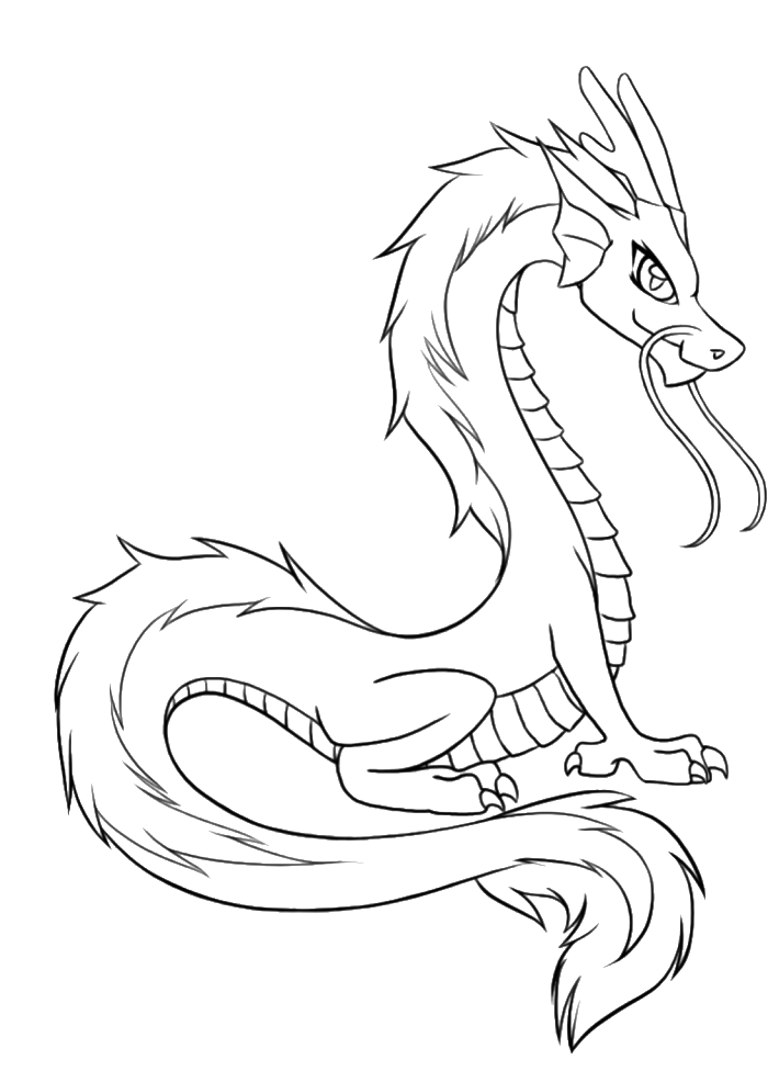 Young Dragons From Chinese Coloring Pages 700x976 Young Dragons From Chinese Coloring Pages