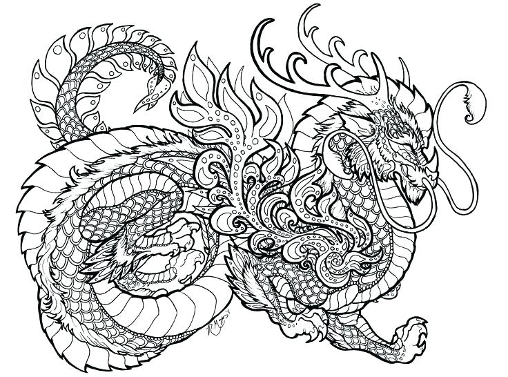 Dragon Coloring Pages Printable 736x546 Dragon Coloring Pages Printable