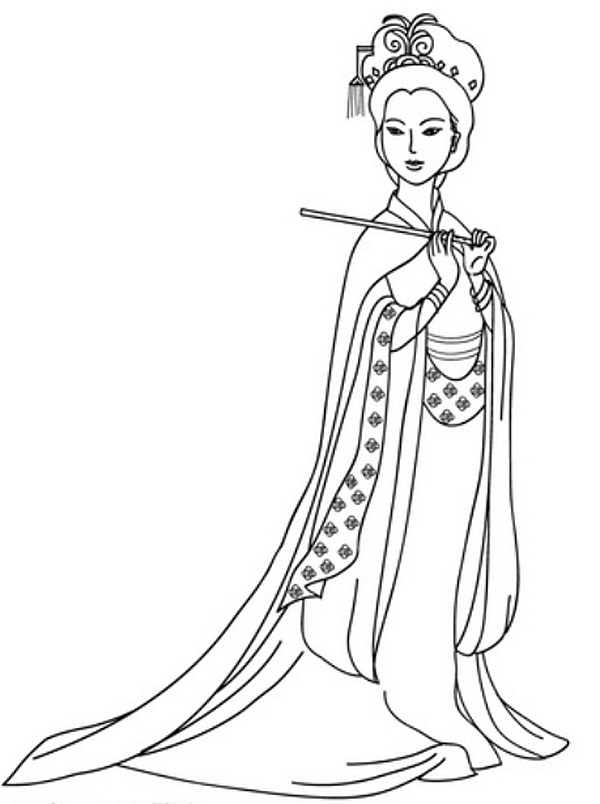 600x804 Barbie Coloring Pages Chinese China Barbie Coloring Pages