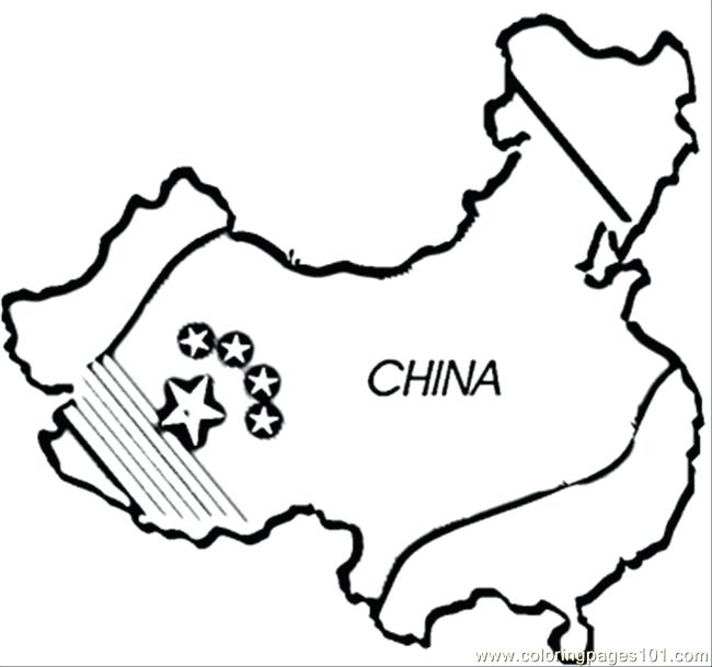 650x609 China Coloring Pages Map Coloring Page Chinese Dragon Coloring